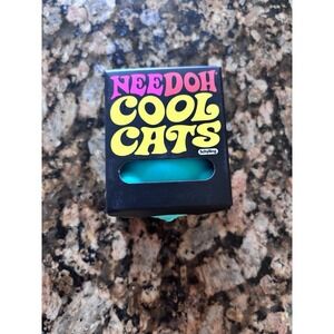 NeeDoh Cool Cats Squishy Stress Toy Teal Schylling NeeDoh